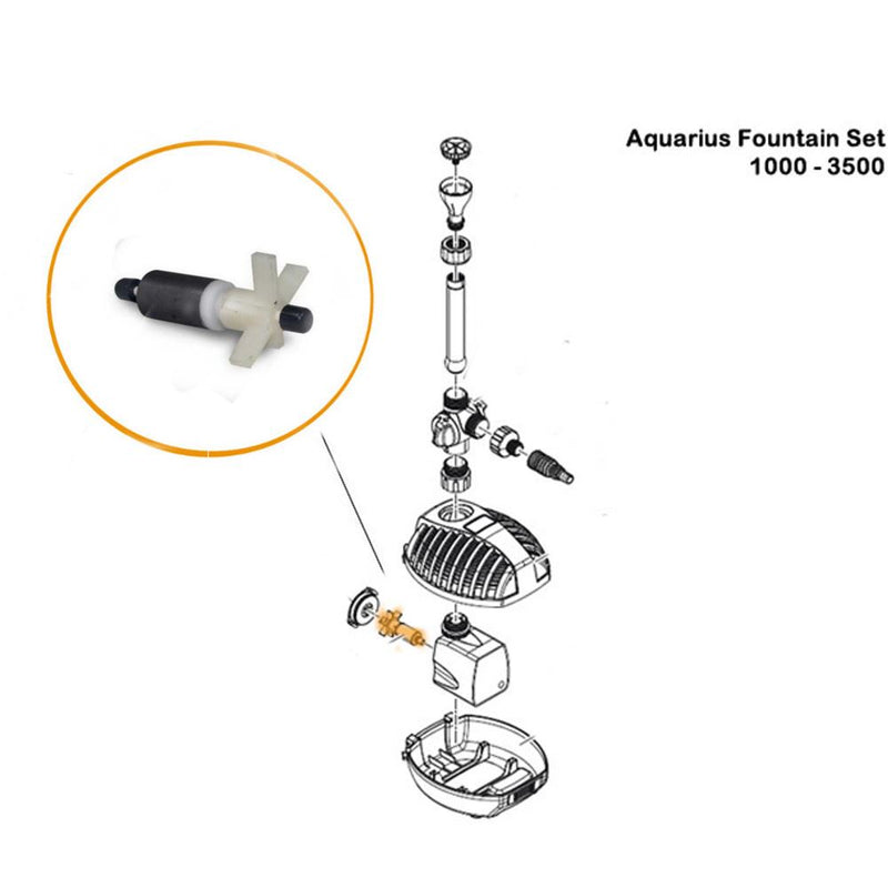 Oase/Pontec - Part - 18012 Replacement Impeller for Aquarius Fountain Pump 1500