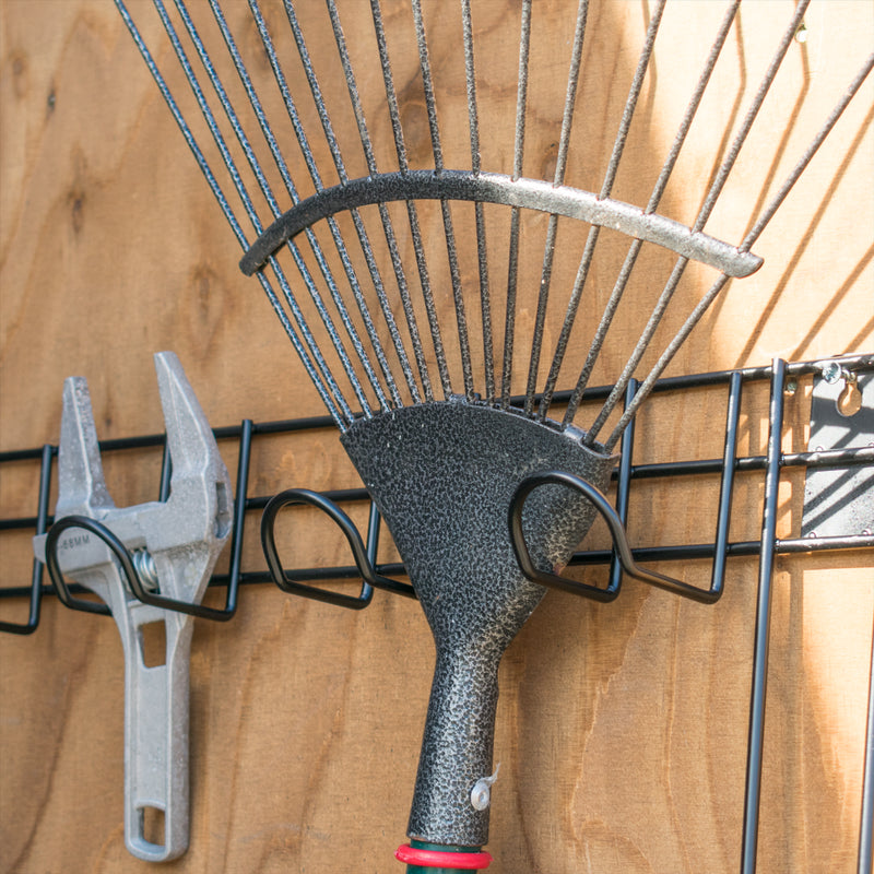 2 Tier Metal Tool Rack Hook Organiser