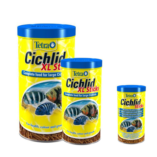 Tetra Aquarium Cichlid Sticks and XL Sticks Fish Food