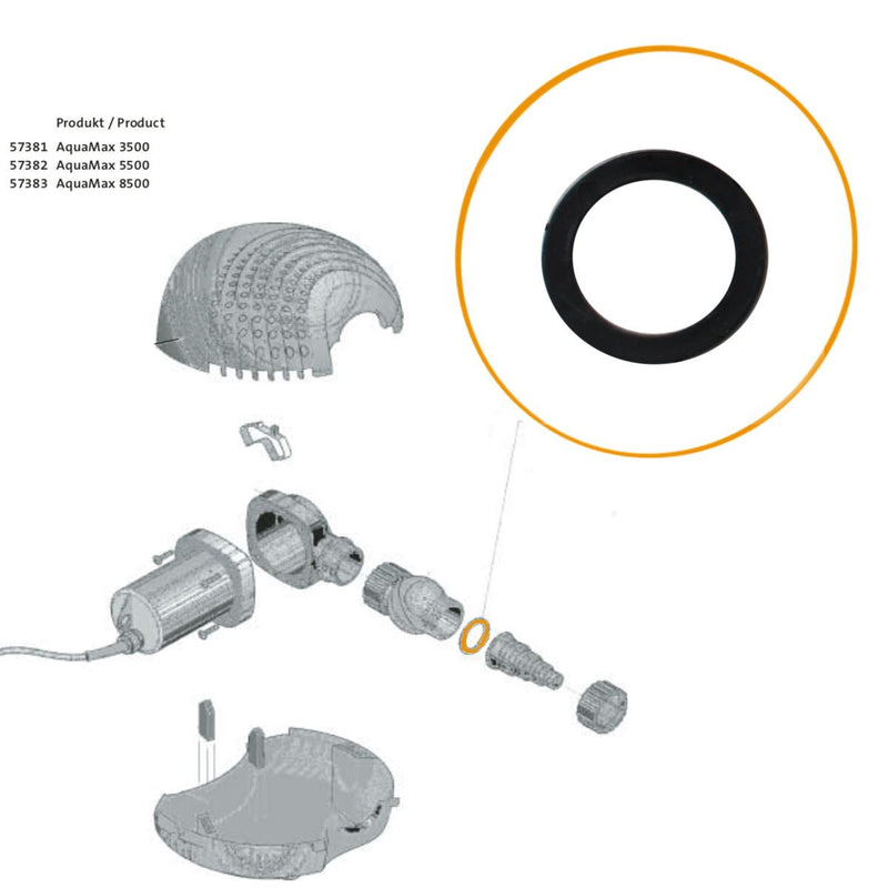 Oase - Part - 19491 Replacement Flat Gasket for AquaMax Hosetails