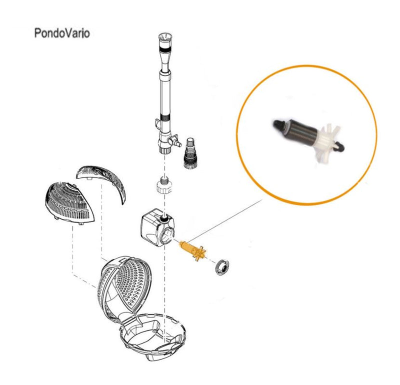 Oase Pontec - Part - 22647 Replacement Impeller for PondoVario 750