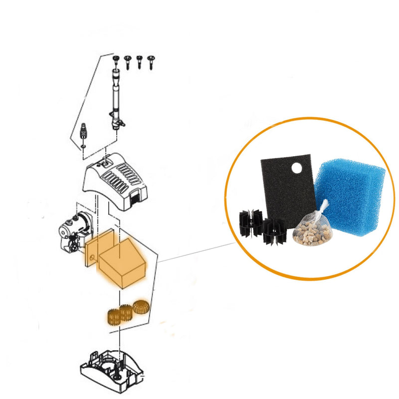 Oase Pontec - Part - 13705 Replacement Pondorell 3000 Pond Filter Media Set