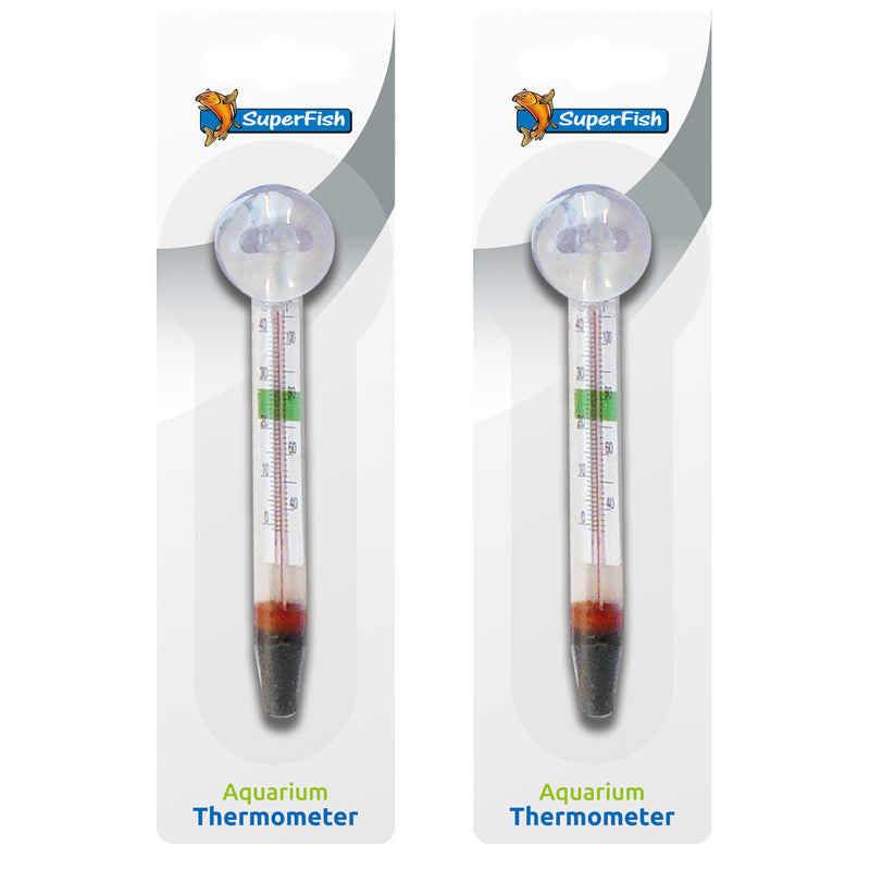 Superfish Submersible Aquarium Thermometer - 2 Pack