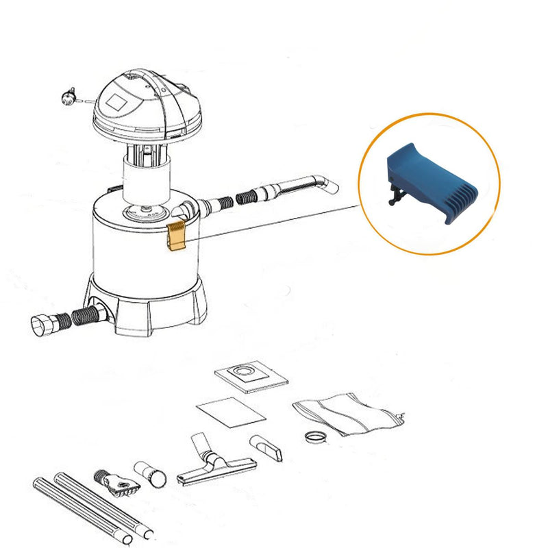 Oase - Part - 43993 Replacement Blue Clamp for PondoVac Classic/Start