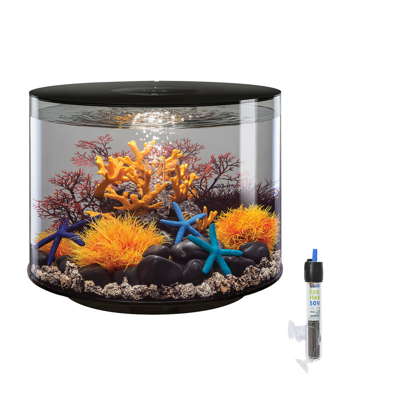 biOrb Tube 35L Black Aquarium with MCR LED Lighting