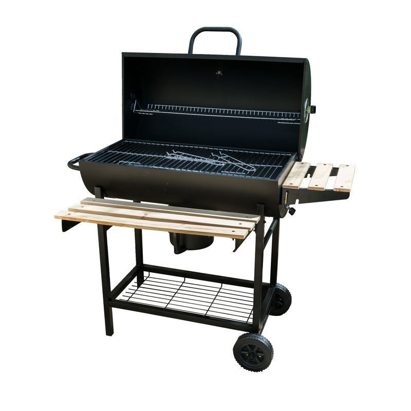 KCT Classic Barrel BBQ Grill & Smoker with Tool Set