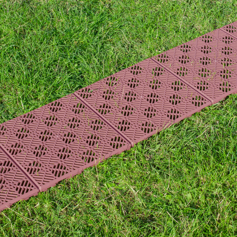 KCT Coloured Garden Path and Patio Decking Interlocking Tiles