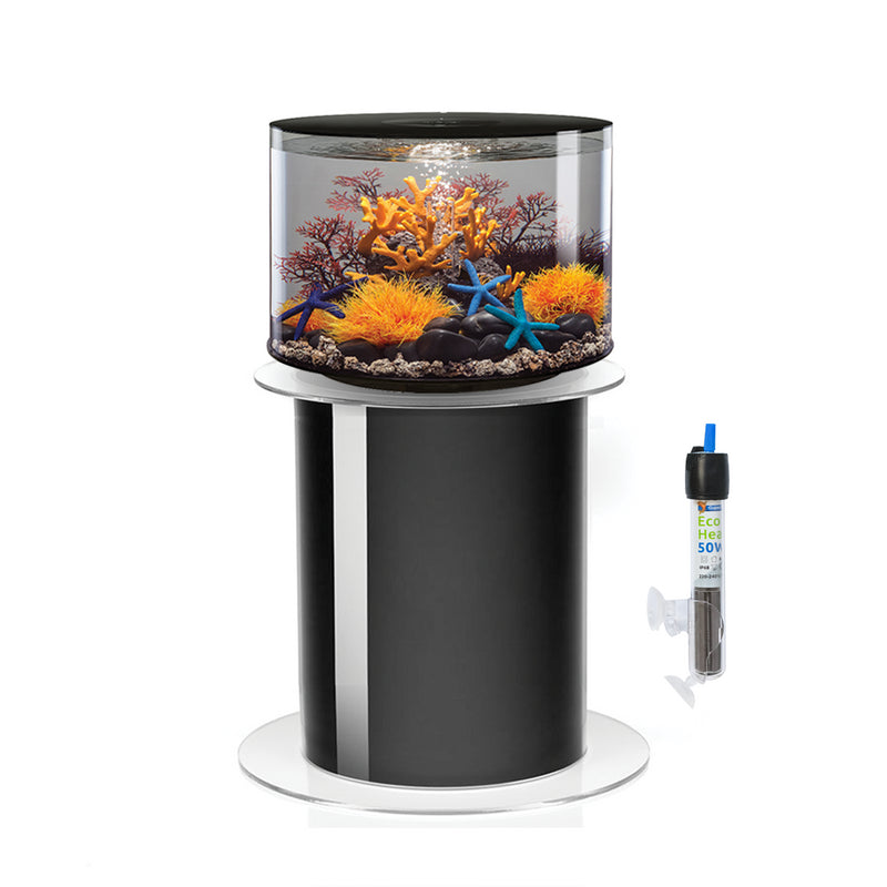 biOrb Tube 35L Black Aquarium with MCR LED Lighting