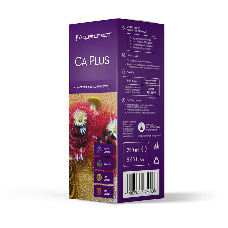 Aquaforest Ca Plus 250ml Aquarium Calcium Treatment