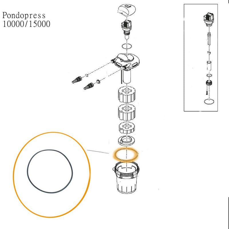 Oase/Pontec - Part - 28812 Replacement O Ring for BioPress/PondoPress