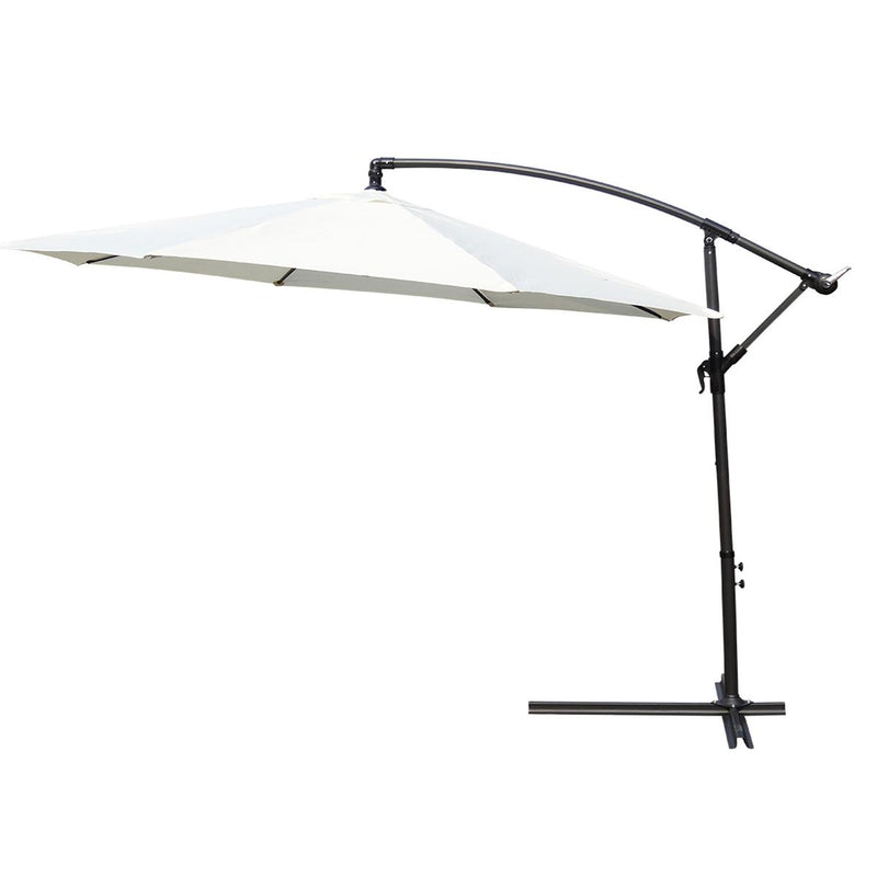 KCT 3m Large Cantilever Garden Parasols with Optional Base / Cover