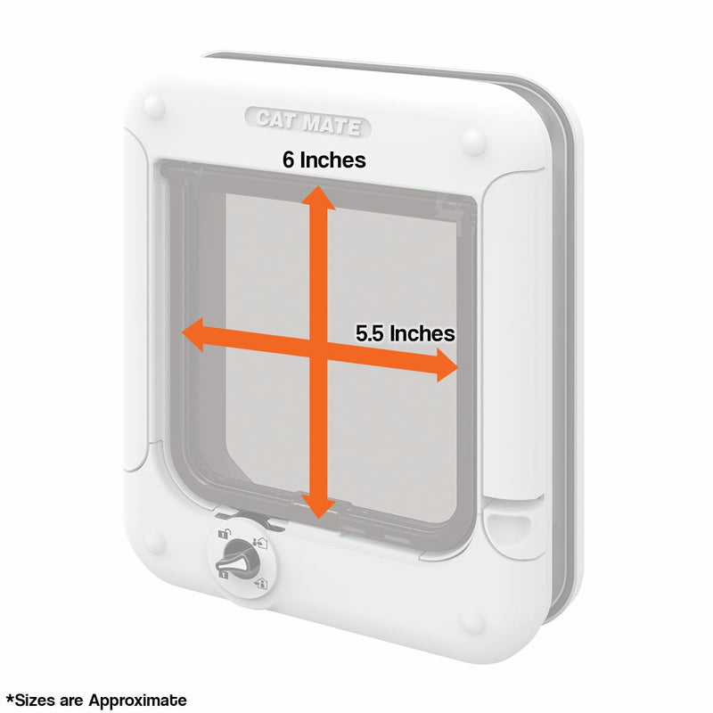 Cat Mate Rotary 4 Way Locking Cat Flap (358W)