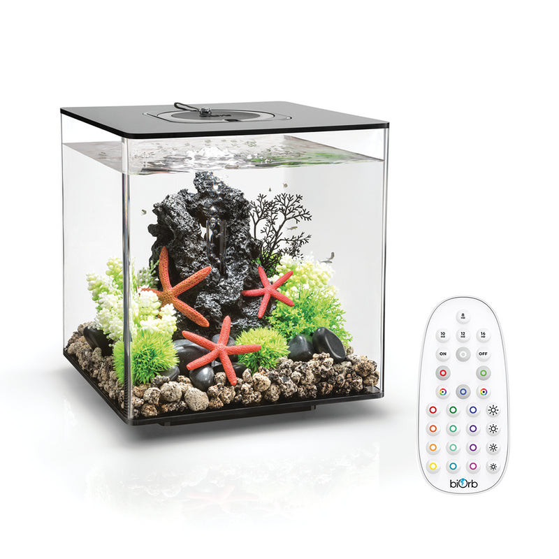 biOrb CUBE 30L Black Aquarium with MCR LED Lighting