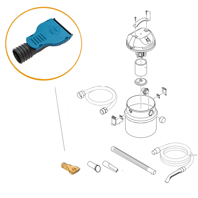 Oase Pontec- Part - 44010 Replacement Universal 90mm Ground Nozzle - PondoMatic/PondoVac