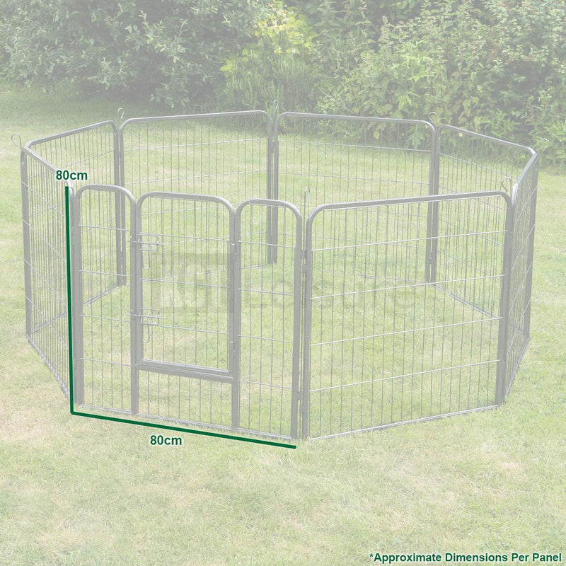 8 Side Heavy Duty Pet Play Pens Run with Optional Base / Cover