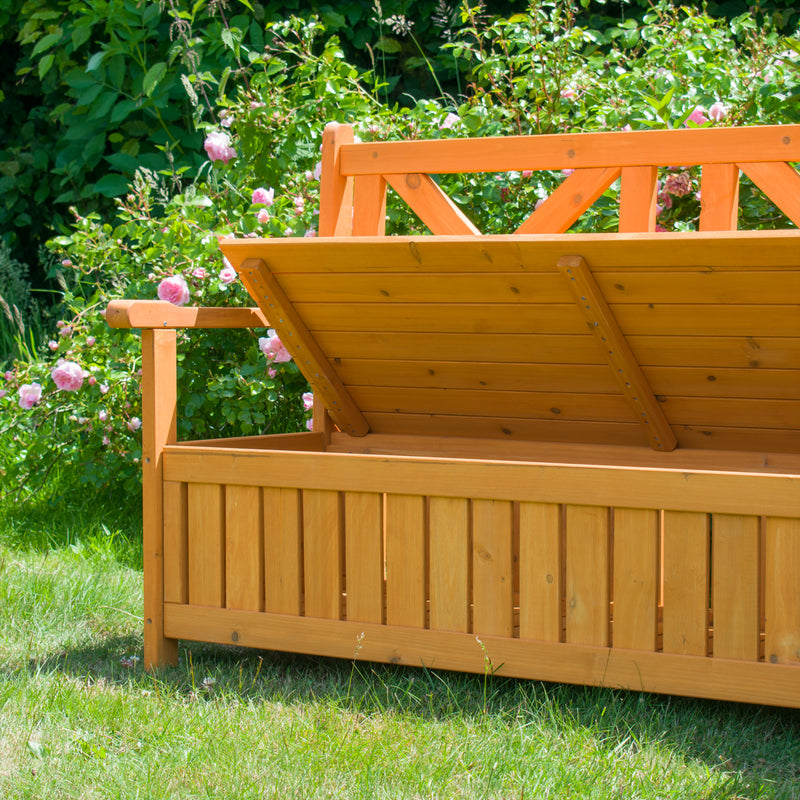 KCT Wooden Garden Storage Bench