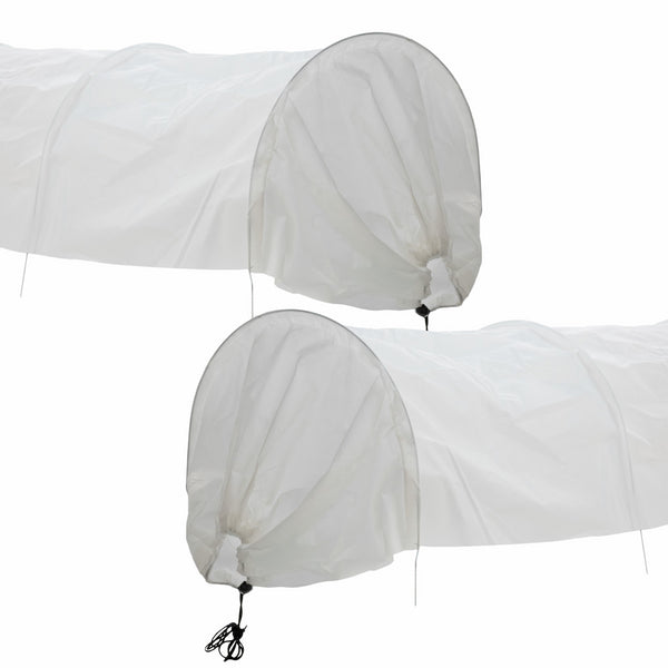 KCT Twin Pack Fleece Garden Net Cloche Grow Tunnel