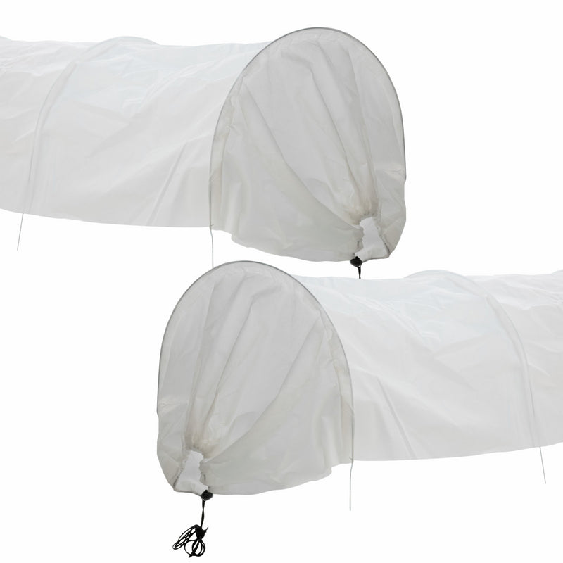 KCT Twin Pack Fleece Garden Net Cloche Grow Tunnel