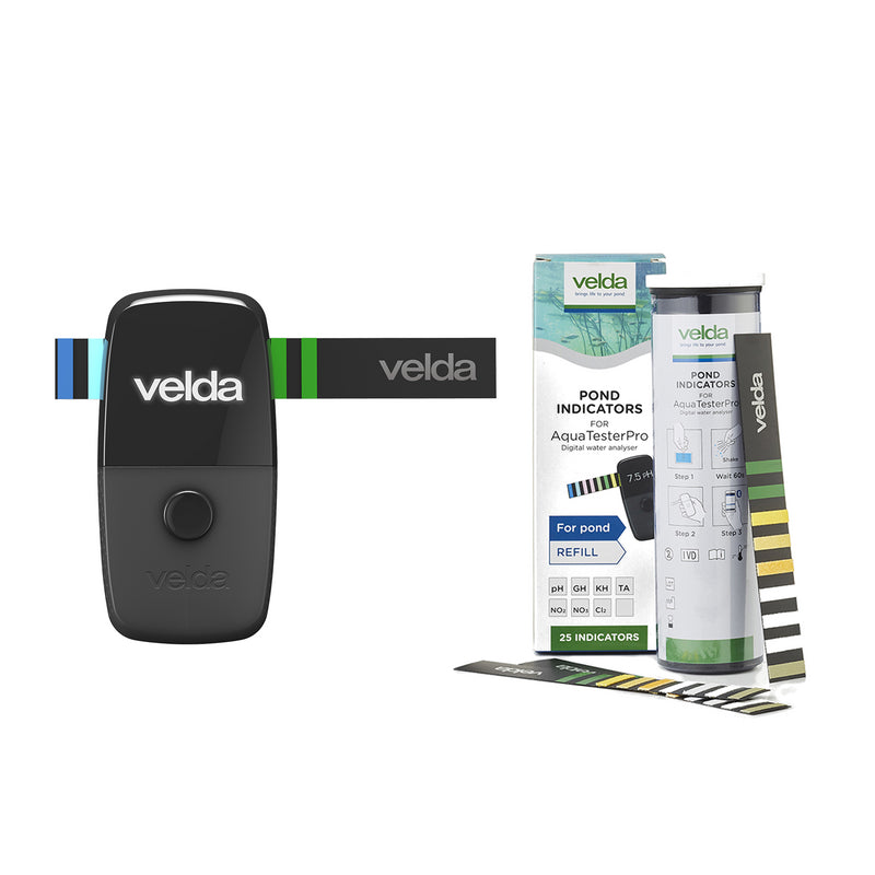 Velda AquaTester Pro with Pond Indicator Testing Kit Strips - Pack of 50