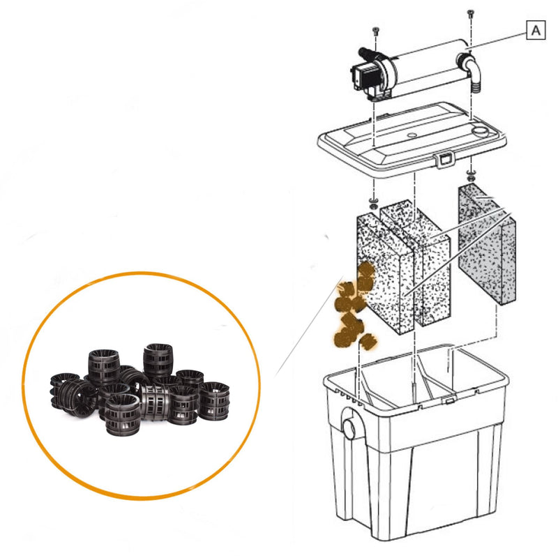 Oase Pontec - Part - 35814 Replacement Pond Filter BioBalls