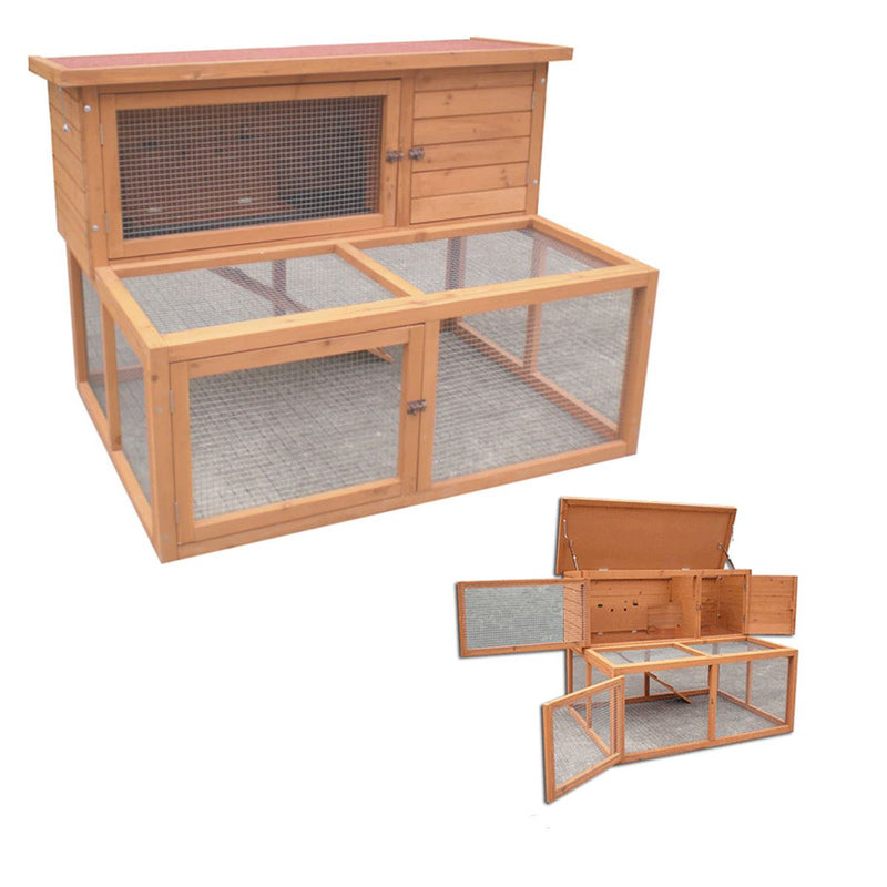KCT Ancona 4ft Rabbit Hutch with extended Run