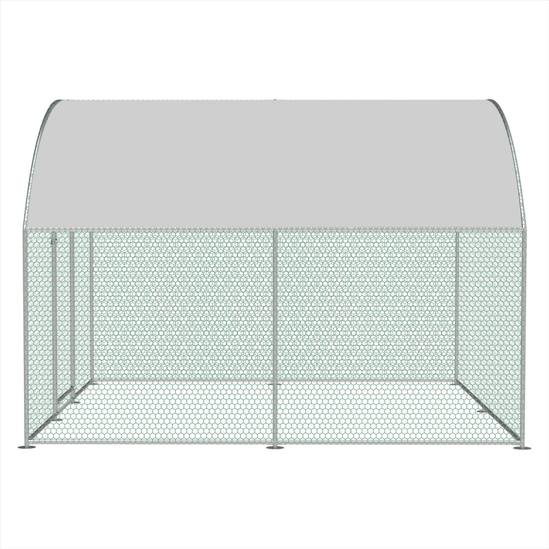KCT 2.5x3m Walk In Chicken Pet Run with Curved Roof