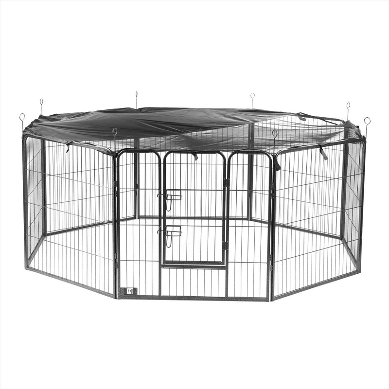 8 Side Heavy Duty Pet Play Pens Run with Optional Base / Cover