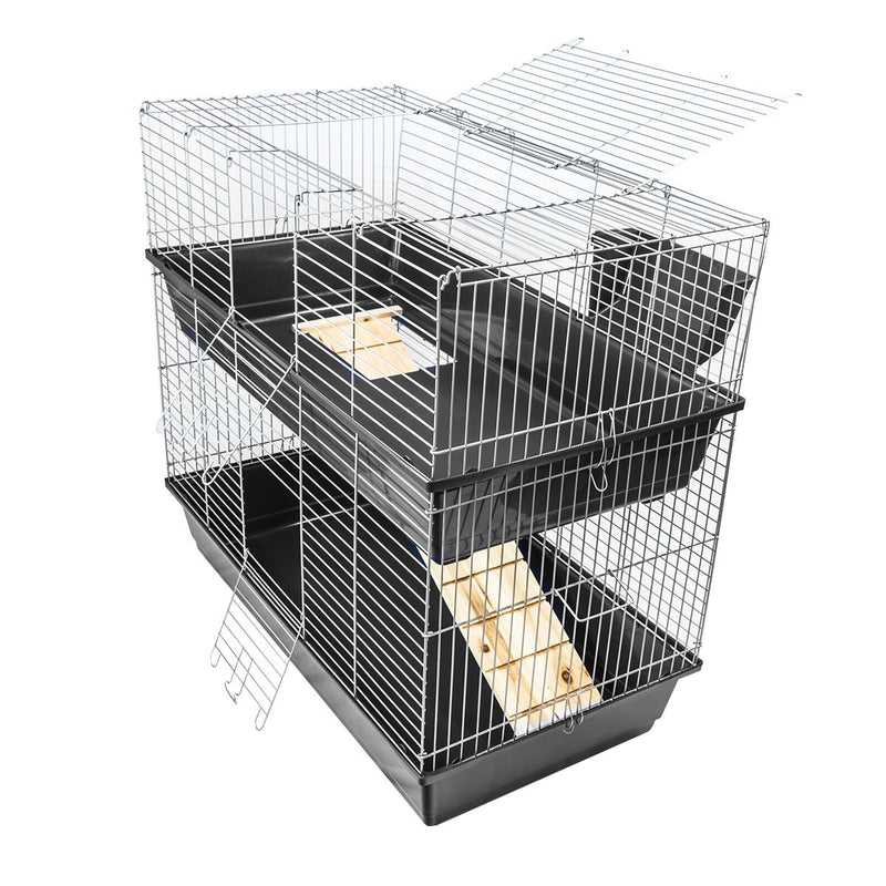 Double level guinea pig cage clearance