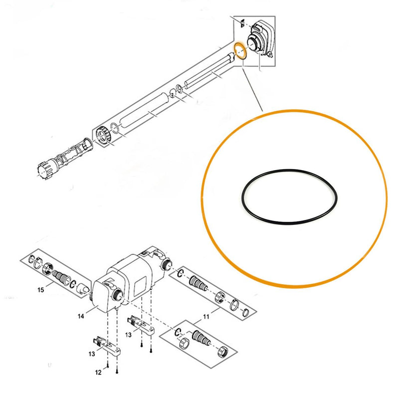 Oase Replacement O Ring for Bitron 72/110w Electrical End Cap - Part 27148